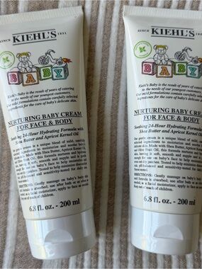 Kiehl's Baby Nurturing Cream — White Tube with Colorful Block Artwork